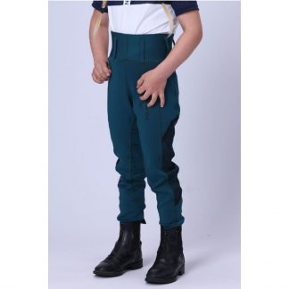 Childrens Green Mesh Riding Leggings