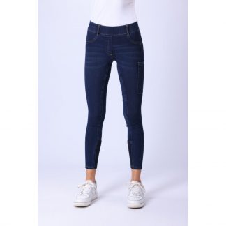 Vintage Denim Riding Leggings